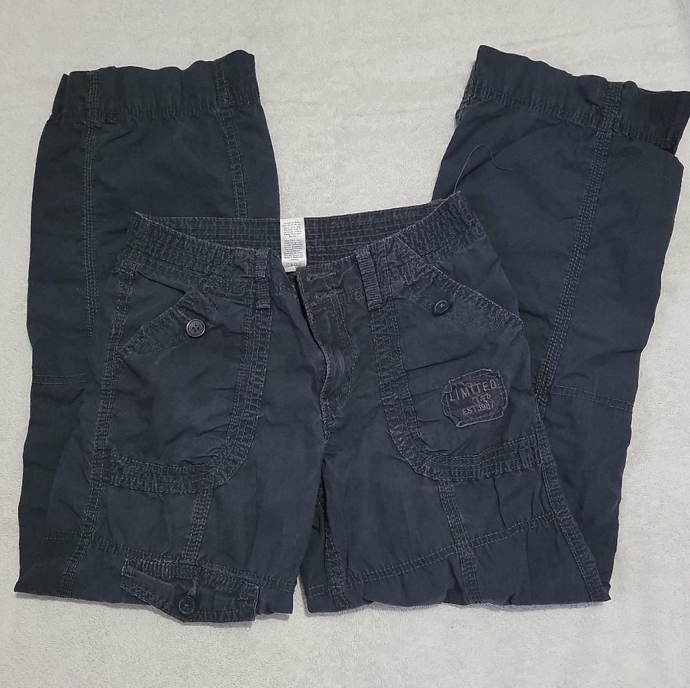Limited Too Black Cargo Pants Size 12